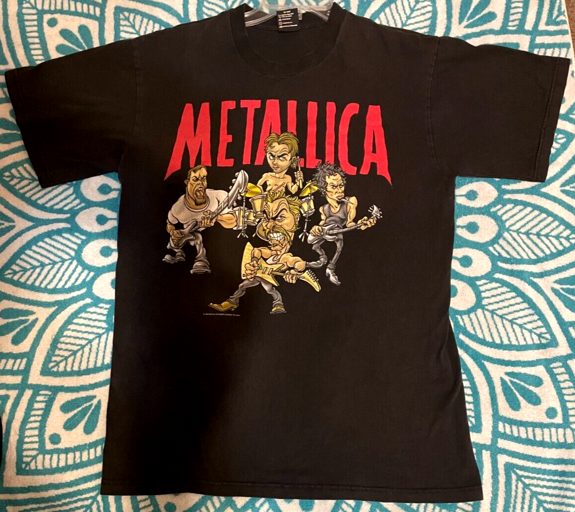 RARE VINTAGE METALLICA CONCERT TOUR 1997 T-SHIRT 2- SIDED