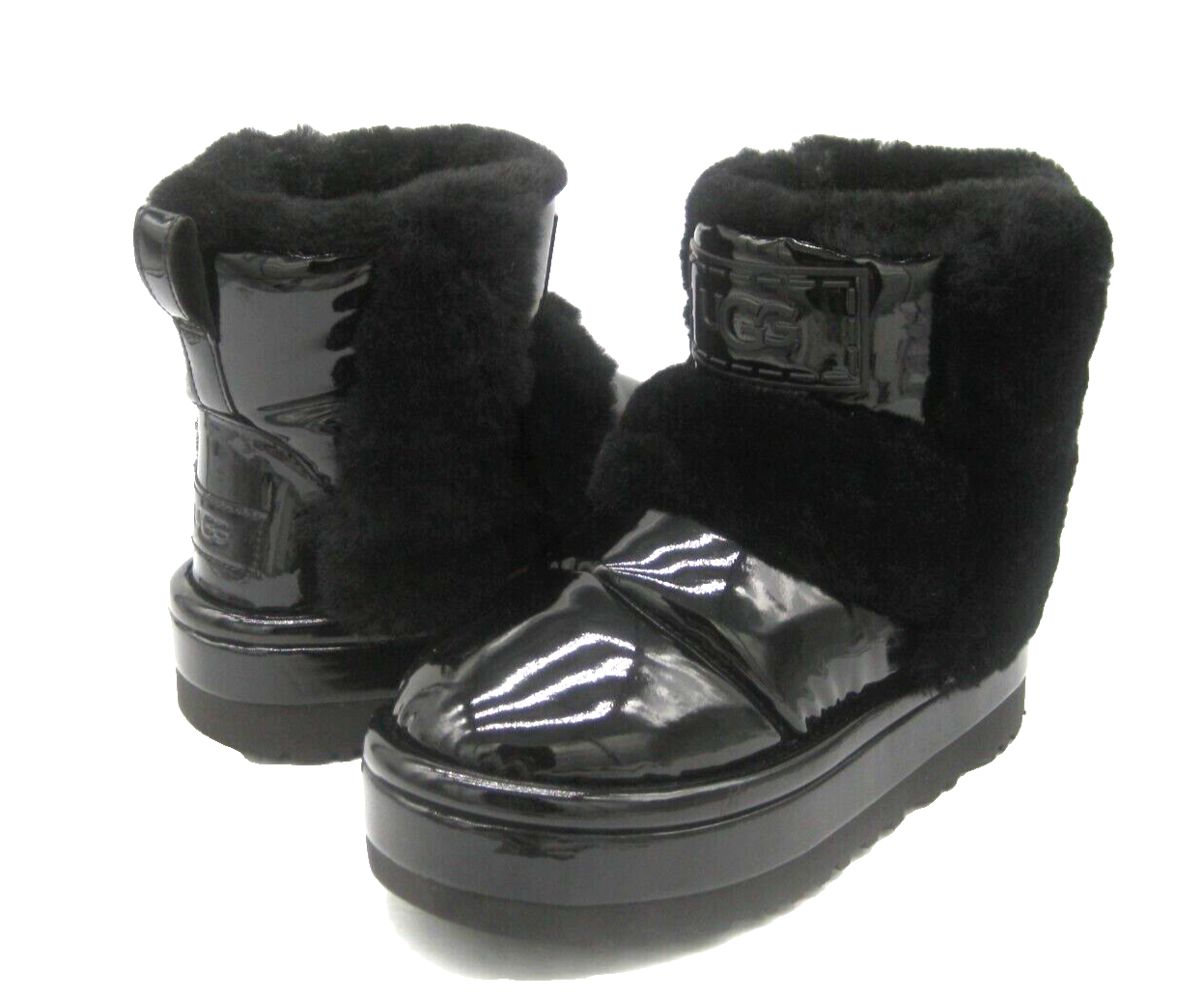 UGG CLASSIC CHILLAPEAK SHINE WOMEN BOOTS SUEDE BLACK US 5 UGG CLASSIC CHILLAPEAK SHINE WOMEN BOOTS SUEDE BLACK US 5