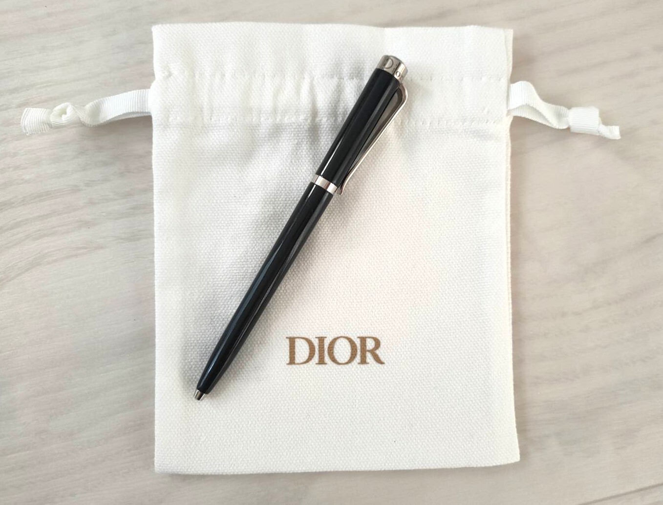 Diorボールペン Christian Dior Ballpoint Pen Gold Swiss Made w/ Box Elegant