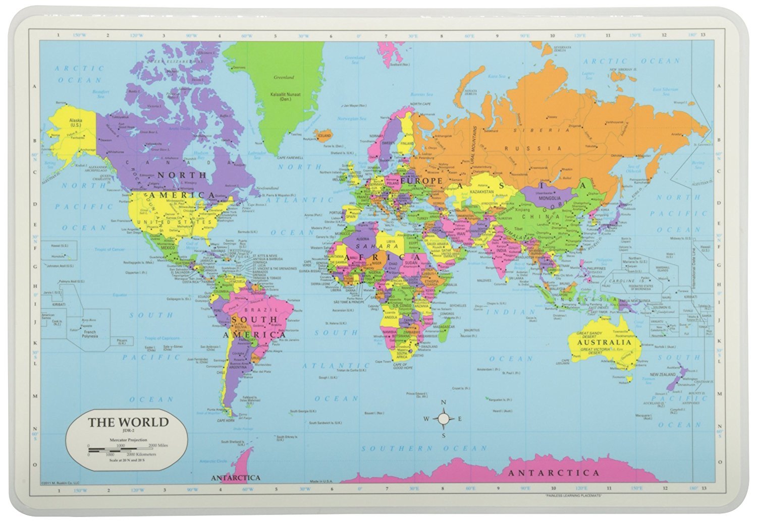 политическая карта мира в сша