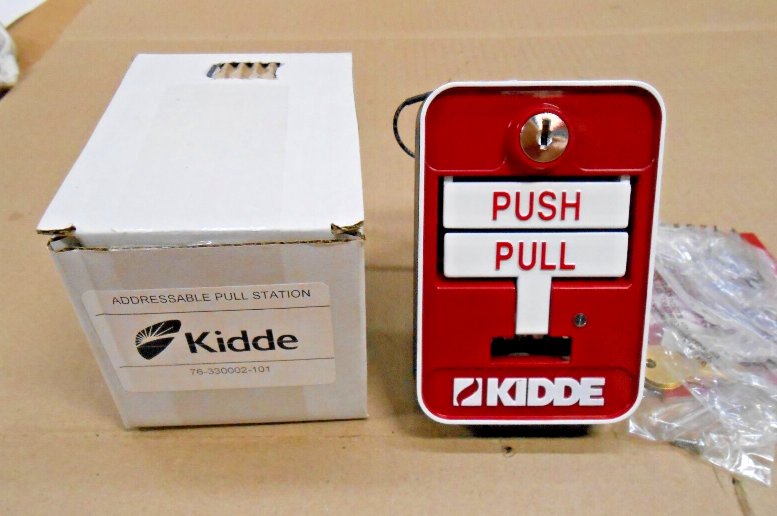 1 NEW KIDDE 76-330002-101 ADDRESSABLE PULL STATION W