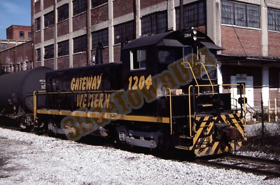 Vtg 1998 Train Slide 1204 Gateway Western Engine Kansas City KS Y2A082