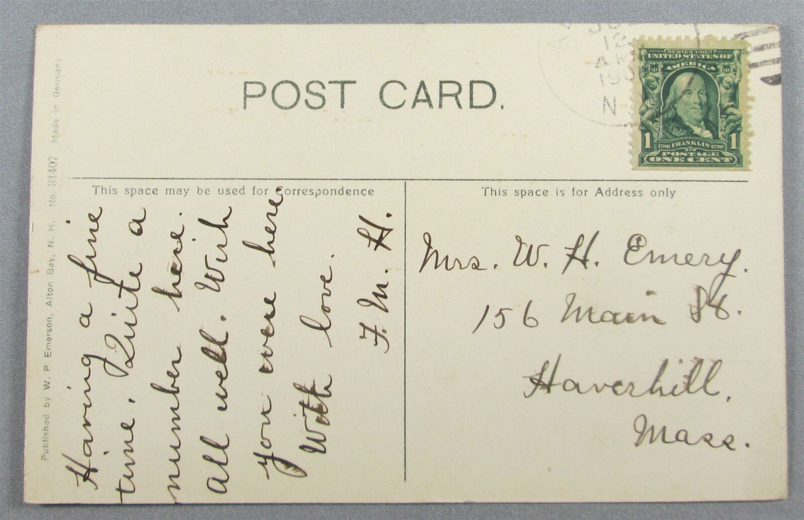 East Side Drive, Alton Bay NH Postcard (#6474)