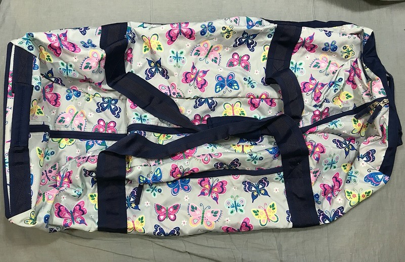 pottery barn rolling duffle bag