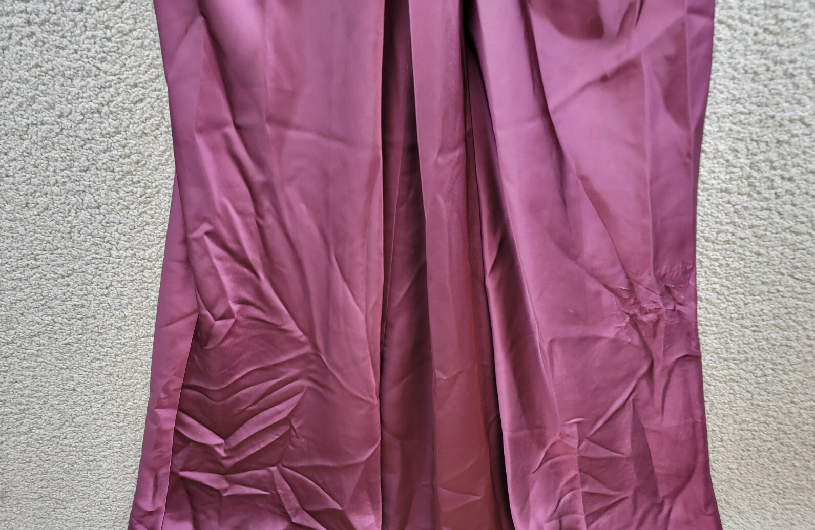 AQUA Halter Mixed Media Gown Women's 10 Purple Drape Front Tie Zip Back Closure - Picture 4 of 18