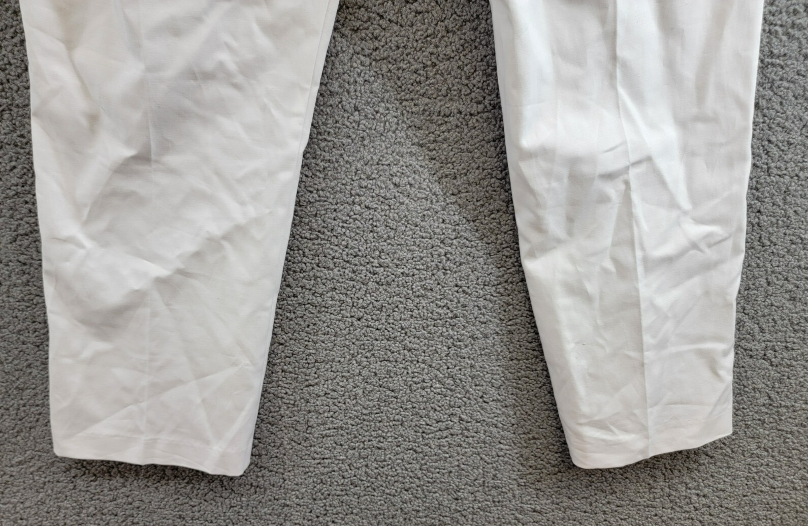 Lauren Ralph Lauren Plus Size Stretch Crop Pants Women's 18W White Zip Hook&Bar - Picture 14 of 18