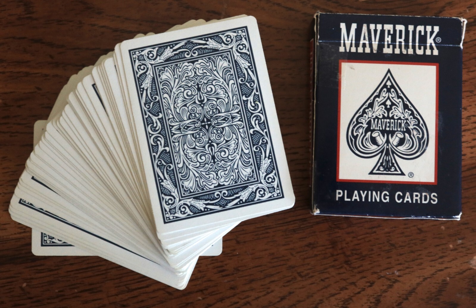 美品 DMC Maverick Yumi_EX 1995 Vintage Blue Deck Maverick Playing Cards Poker No.1205
