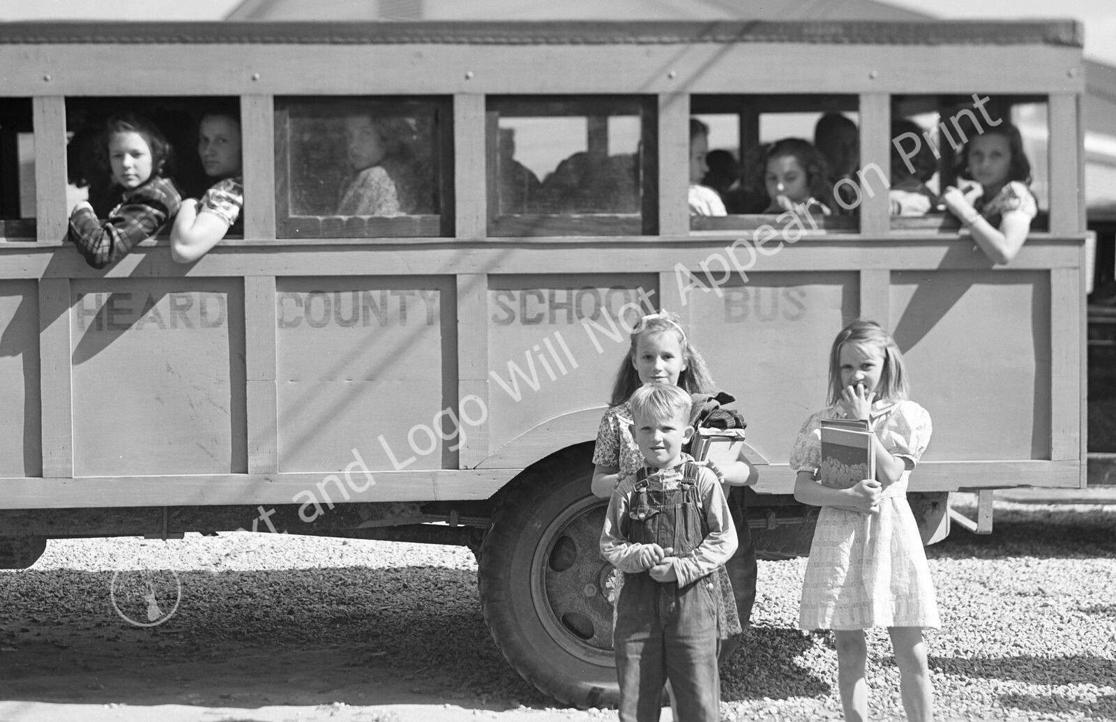 1941 Heard County School Bus, Franklin, Georgia Old Photo 11