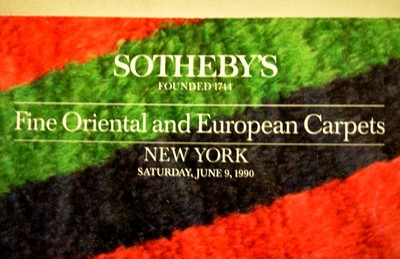 Sotheby's New York European Oriental Carpets Auction 6035 Catalog June 9 1990