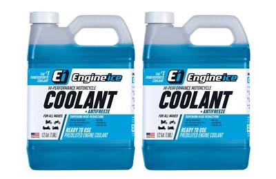 Qty 2 of ENGINE ICE 1/2 GAL High Performance Coolant Non-Toxic Biodegradable
