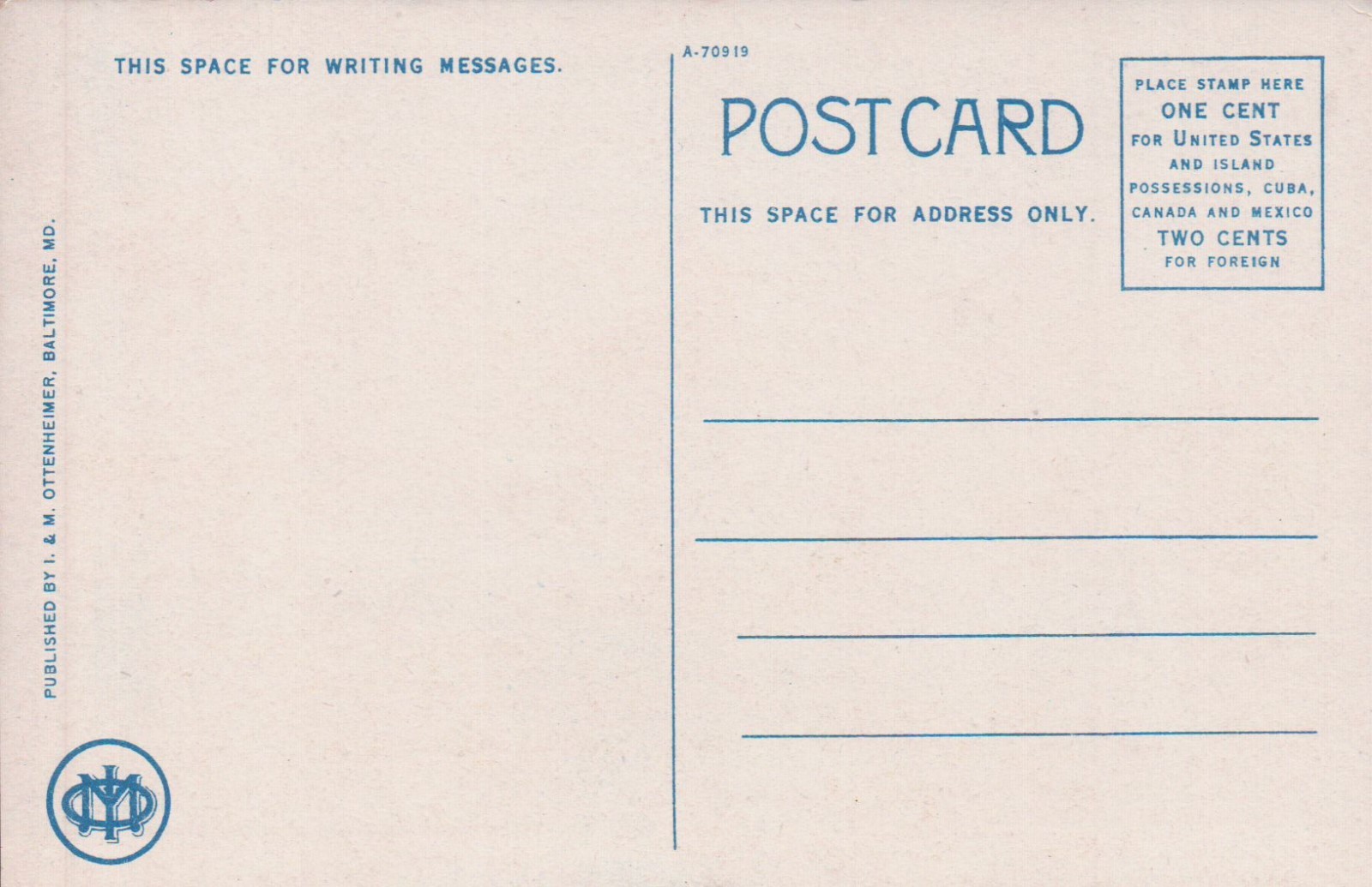 Lexington Market, Baltimore, MD Vintage Postcard