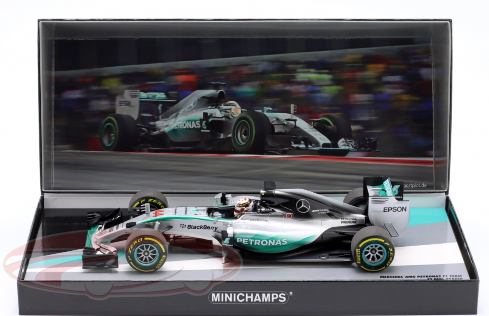 1/18 Minichamps Lewis Hamilton 2015 F1 Mercedes-AMG F1 W06