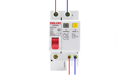 1pcs New DELIXI Leakage protection circuit breaker DZ47sLE 1P+N free shipping