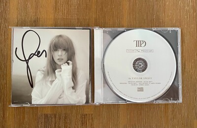 The Tortured Poets Department TTPD Taylor Swift AUTOGRAPHED SIGNED CD IN HAND