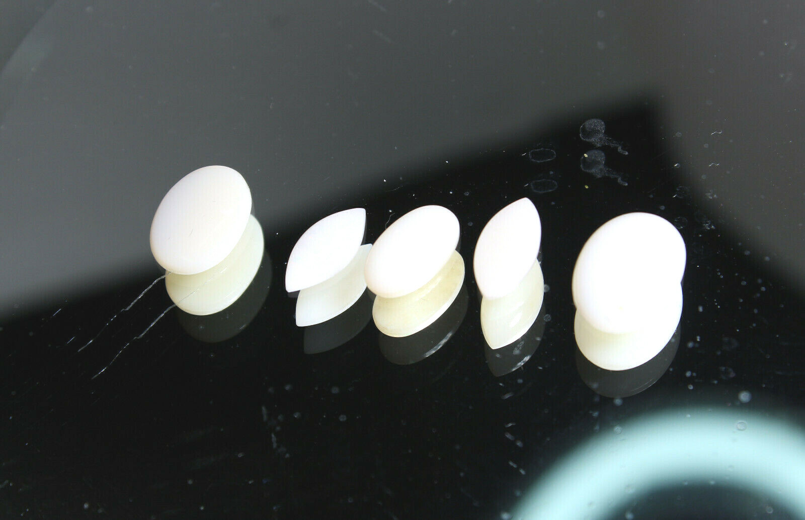 Opals White 5 total stones Free Shipping