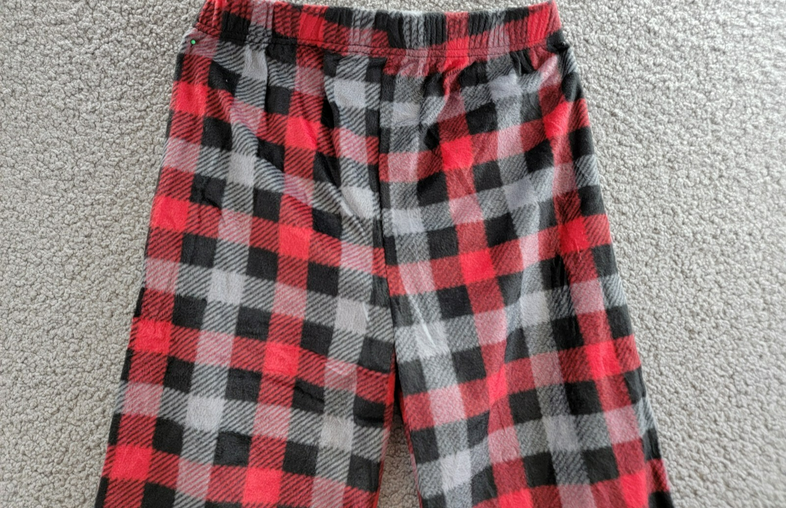 Max & Olivia Flannel Pajama Set Big Boys XL (16-18) Red Multi Plaid Button Front - Picture 17 of 22