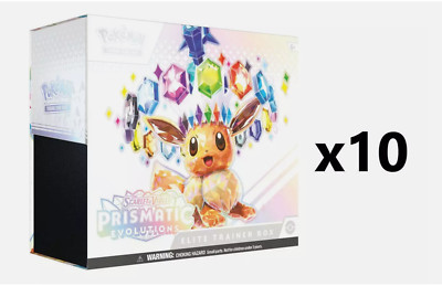 10x Elite Trainer Box SV8.5 Prismatic Evolutions Pokemon Presale 1/17 Read Desc!