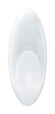 3M BATH18-ES Command White Plastic Medium Bath Hook 3 lbs. Capacity