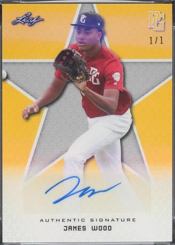 2020 Leaf Perfect Game National Showcase - James Wood #BA-JW1