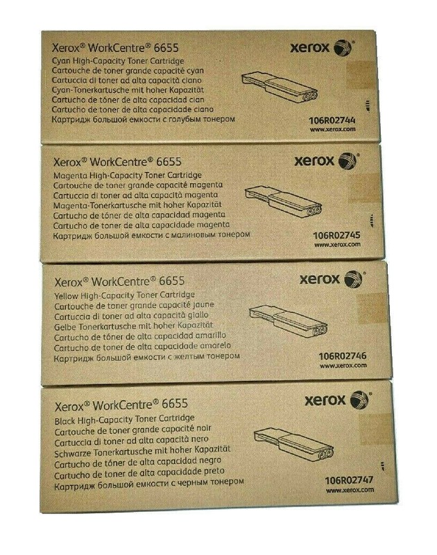 Original Toner Xerox Workcentre 6655 I Vx / 106r02747 -106r02744 High Capacity