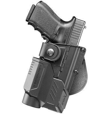 Fobus RBT19G Bundle Right Hand Holster+Flashlight&Laser protection, Glock 19,23
