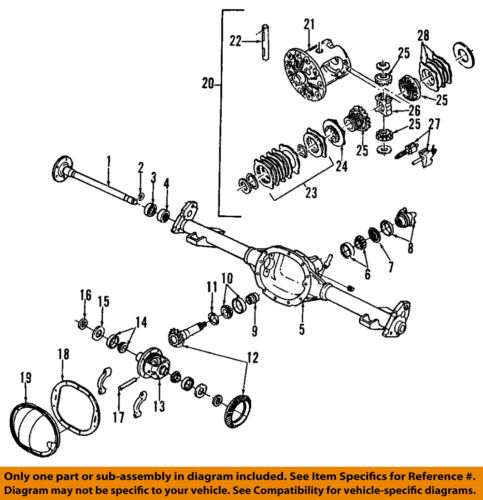 Subaru Rear Differential Chart