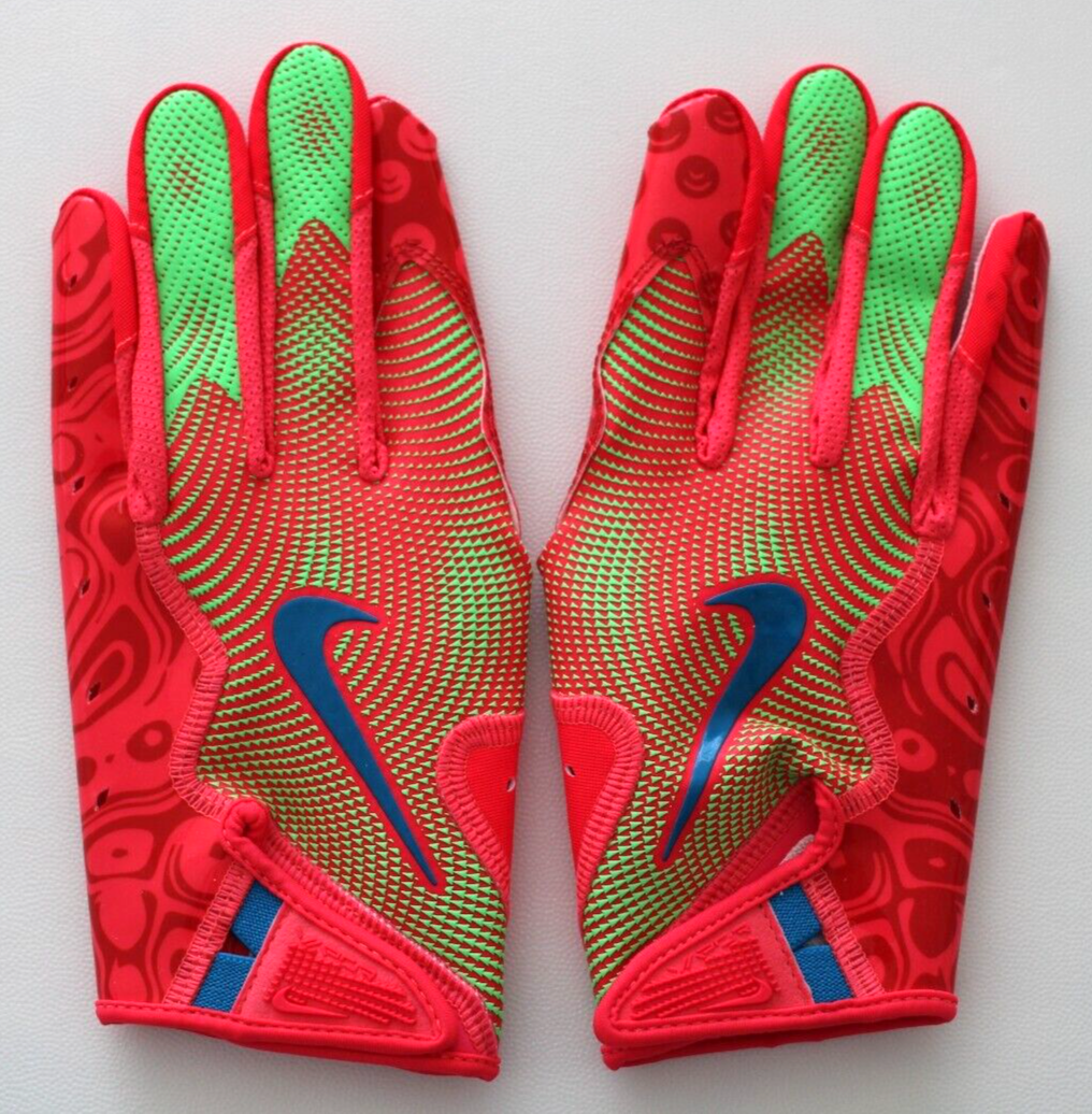 Nike Vapor Jet 8.0 Football Gloves Men's Large Red Orbit Nike Vapor Jet 8.0 Football Gloves Men's Large Red Orbit