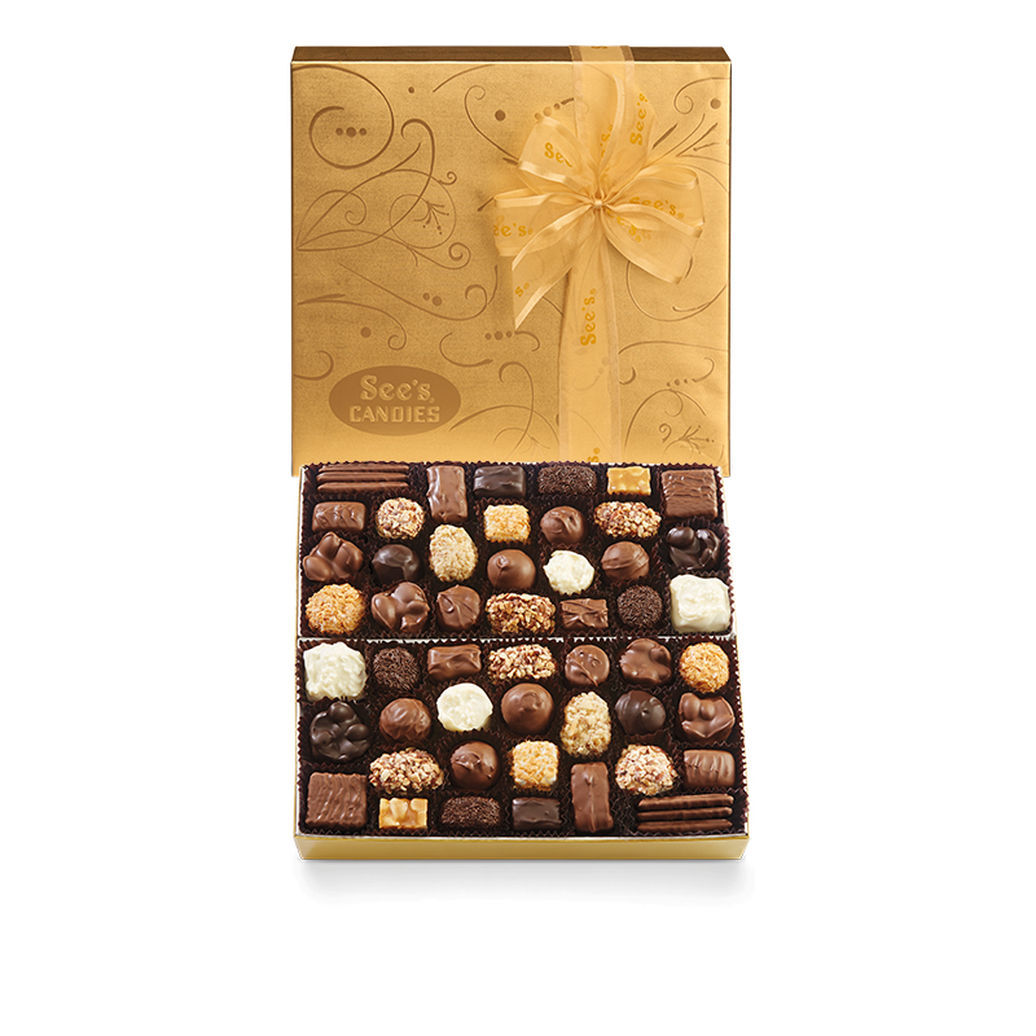 UPC 737666003488 product image for See's Candies Chocolate & Variety 2lb Sealed Box Gold Fancy Large Set | upcitemdb.com