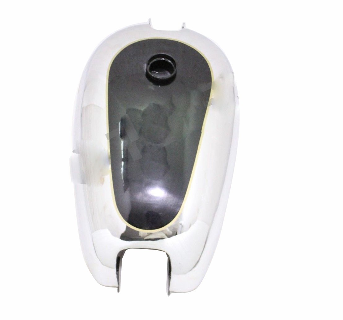 BSA Petrol Fuel Tank Black Painted Chrome Golden Flash A10 Plunger Model 
