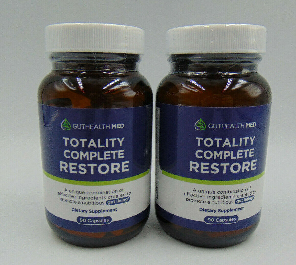 LOT OF 2 GUTHEALTH Totally Complete Restore For Gut Lining Support 180 Capsules