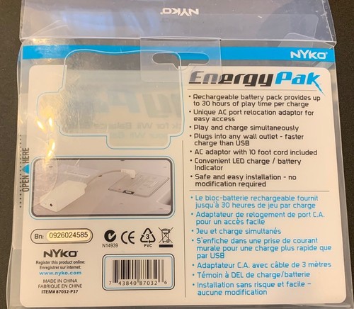 Nyko Energy Pak Rechargeable Battery Pack for Nintendo Wii Balance Board