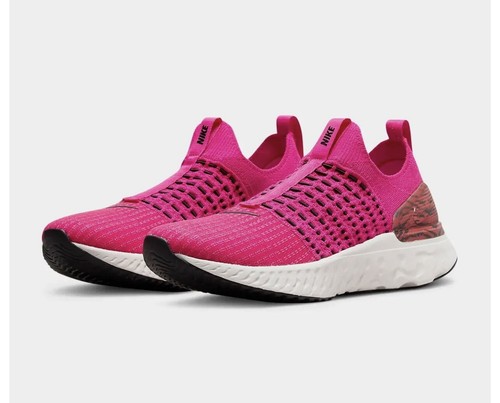 Women's Nike React Phantom Run FK Flyknit 2 Pink Prime Zebra