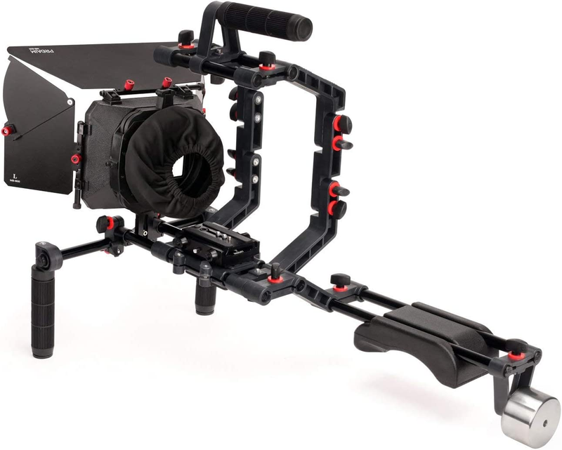 DSLR Camera Shoulder Support Rig Kit with Cage