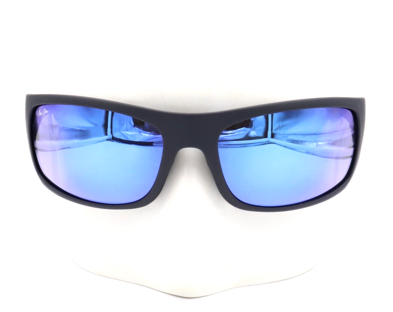 New Maui Jim PEAHI Black Matte Rubber Polarized Blue Hawaii