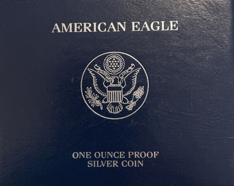 1- American Silver Eagle US Mint Proof Boxes Supplies NO COINS