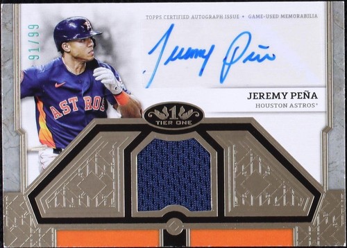 2024 Topps Tier One - Jeremy Pena #T1AR-JPE