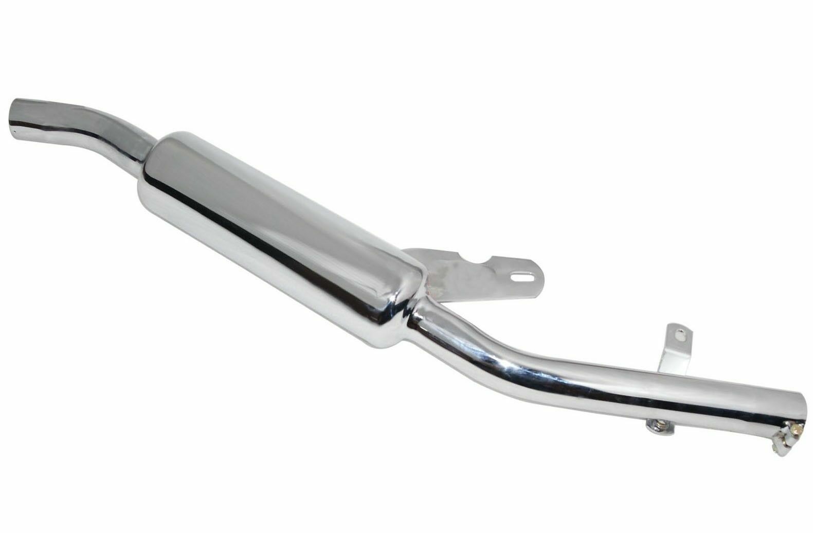 Fits Royal Enfield Classic 350cc Sports Exhaust Silencer Chrome Plated  
