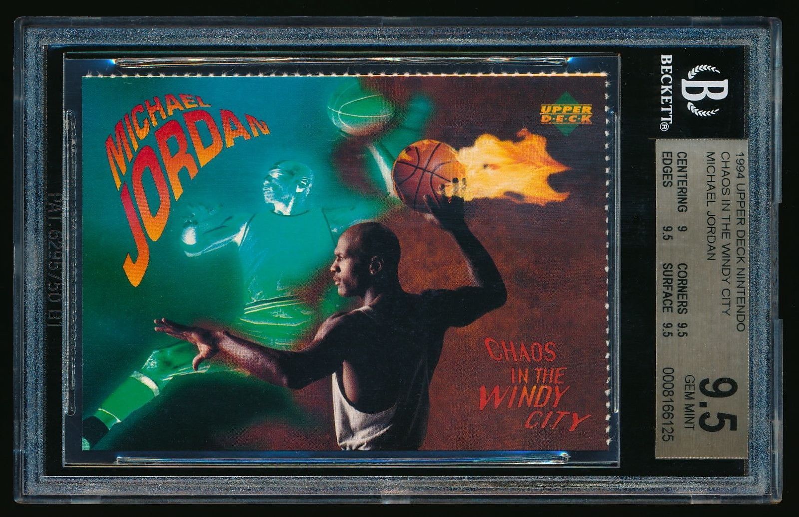 BGS 9.5 MICHAEL JORDAN 1994 Upper Deck Nintendo Chaos In The