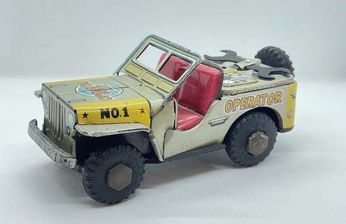Vintage Tin Litho Operator No 1 Jeep KKK Made In Japan | eBay