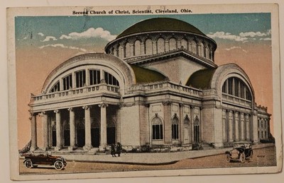 Cleveland Ohio Second Church of Christ Scientist Postcard Postkarte gel. 1927 