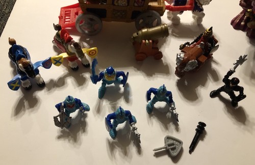 Fisher Price Great Adventures Lot- Royal Coach - Magic Cyclops - Jousting Horses