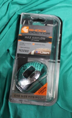 Shock Doctor Max Airflow Lipguard Chrome New Open Box
