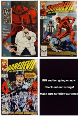 DAREDEVIL THE MAN WITHOUT FEAR #4 KINGPIN FOIL COVER #386 #306 FIRST PRINT LOT!