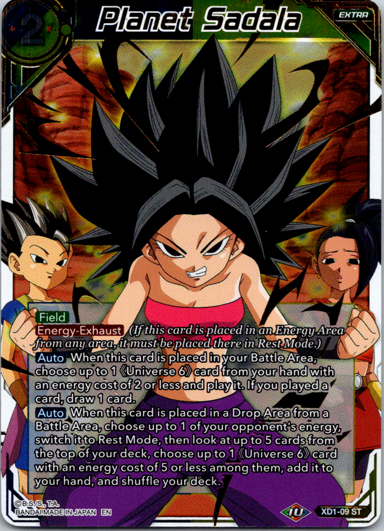 Planet Sadala - XD1-09 ST - Gold Stamp Foil - Dragon Ball Planet Sadala - XD1-09 ST - Gold Stamp Foil - Dragon Ball