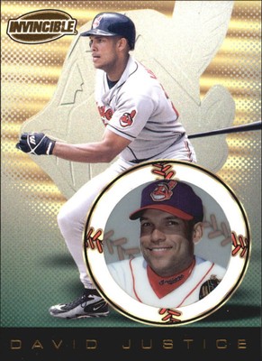 1999 Pacific Invincible Baseball Card #44 David Justice