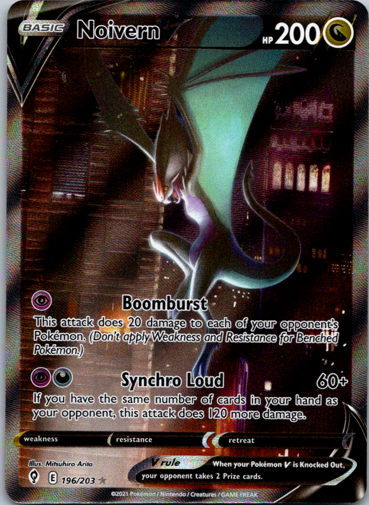 Noivern V 196/203 Evolving Skies Full Art Alt Art Pokemon