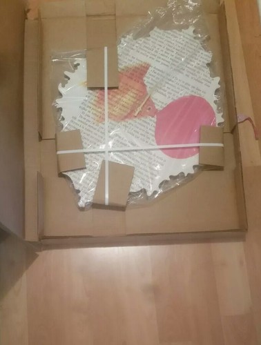 Deny Designs Coco de Paris Goldfish/Bubblegum Baroque Clock Medium retail $100