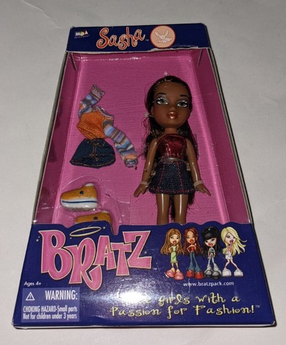 Bratz MINI Sasha Doll NEW 4 1/2 inch MGA 2002 Toy With