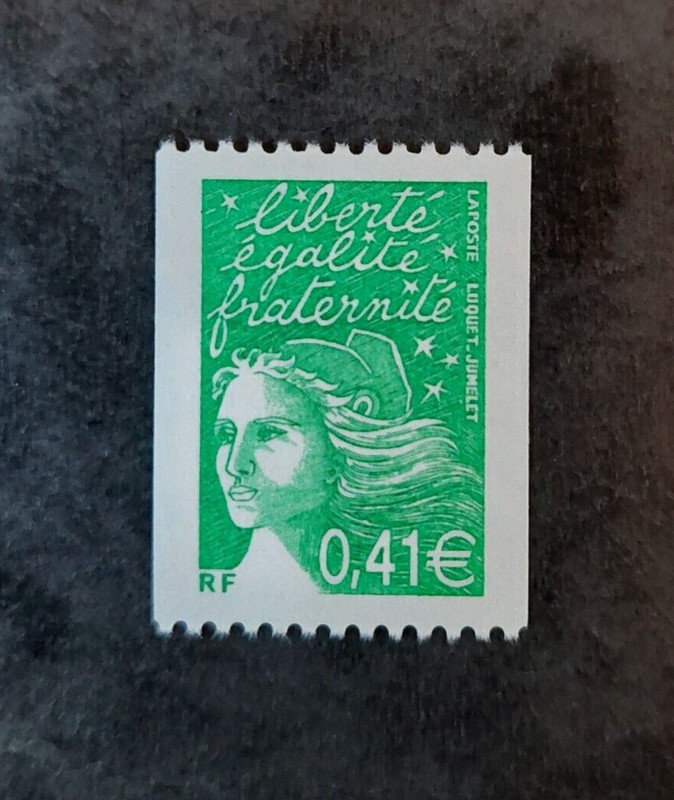 France 2002 3458 Roulette Sans NumÃ©Ro Au Dos Neuf Luxe ** Marianne De Luquet