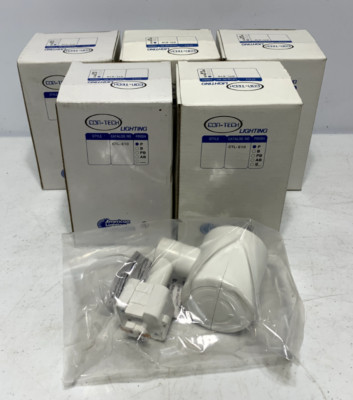 Con-Tech CTL-610 White Flat Back Cylinder Track Head CTL-610-P (lot of 5)